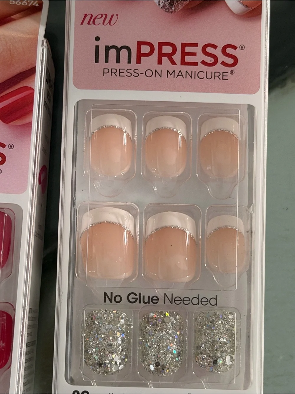 Set of 2 Nail Press-On Packaging